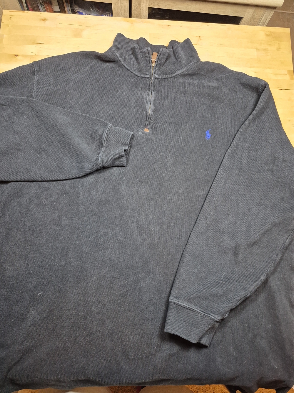 Ralph Lauren Men’s Black Quarter-Zip Pullover Sweater